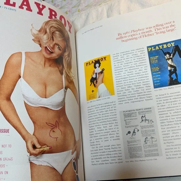 DIAN HANSON'S💋History of Men's Magazines Taschen From Post War 1959 Pin-Up Girl - Picture 6 of 11